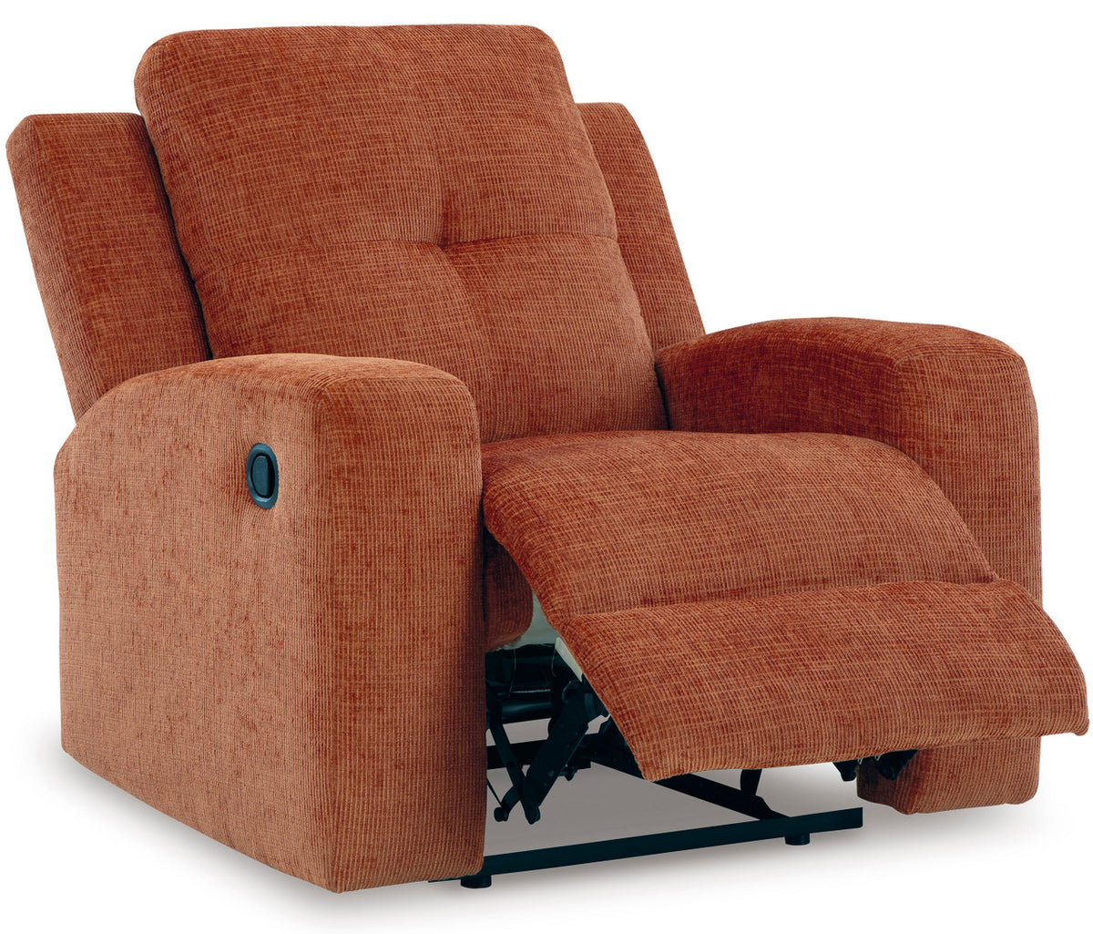 EMBASSY Spice Orange Reclining Sofa & Loveseat