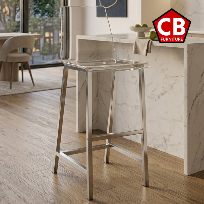 EMERIC 30" Height "Ghost" Barstool