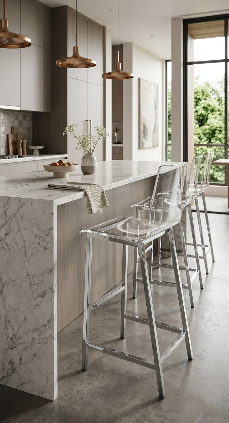 EMERIC 30" Height "Ghost" Barstool