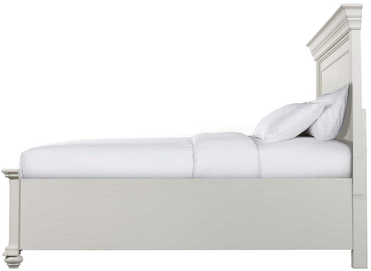 EMERSEN White 64" Height Platform Bed with Oversized Drawers