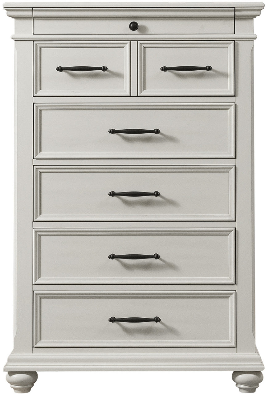 EMERSEN White 36" x 54" Chest with Jewelry Drawer