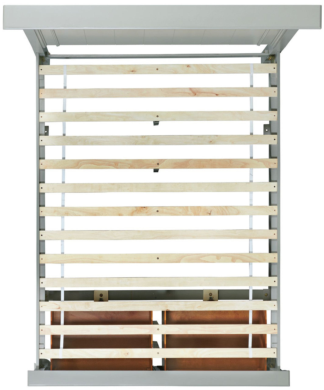 EMERSEN Gray 64" Height Platform Bed with Oversized Drawers