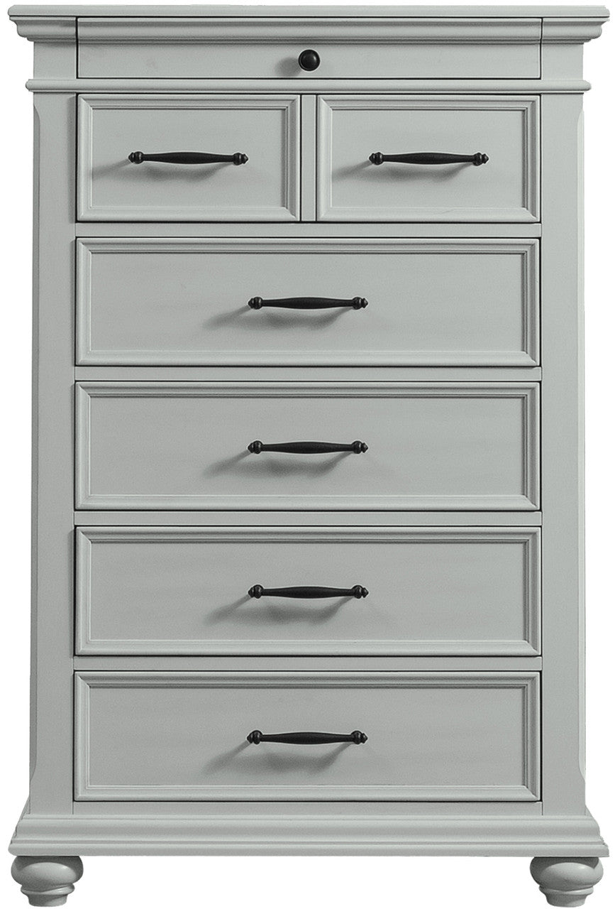 EMERSEN Gray 36" x 54" Chest with Jewelry Drawer