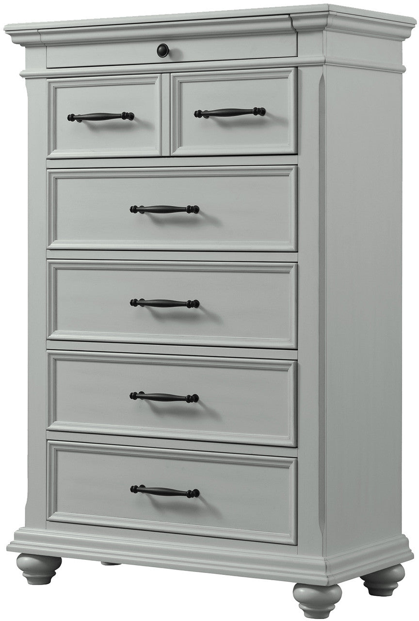 EMERSEN Gray 36" x 54" Chest with Jewelry Drawer