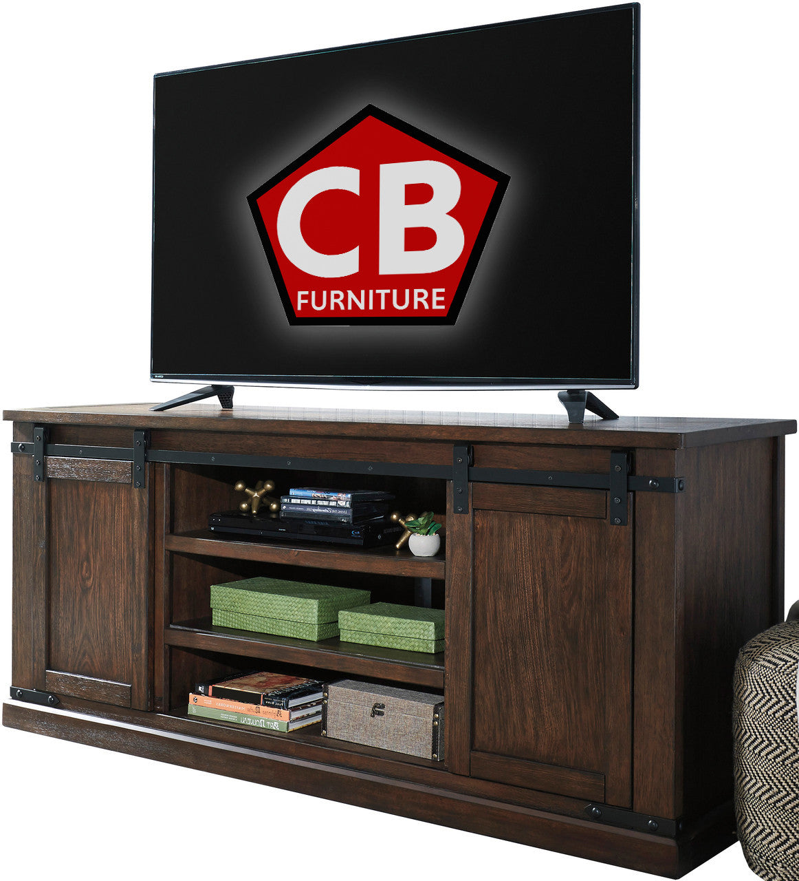 ENCINO Dark Brown 70" Wide TV Stand