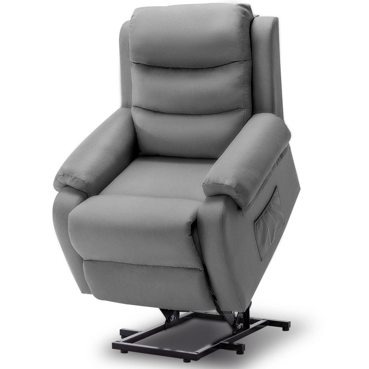 ETHEN Gray Linen 32" Wide x 38" Height Power Lift Recliner