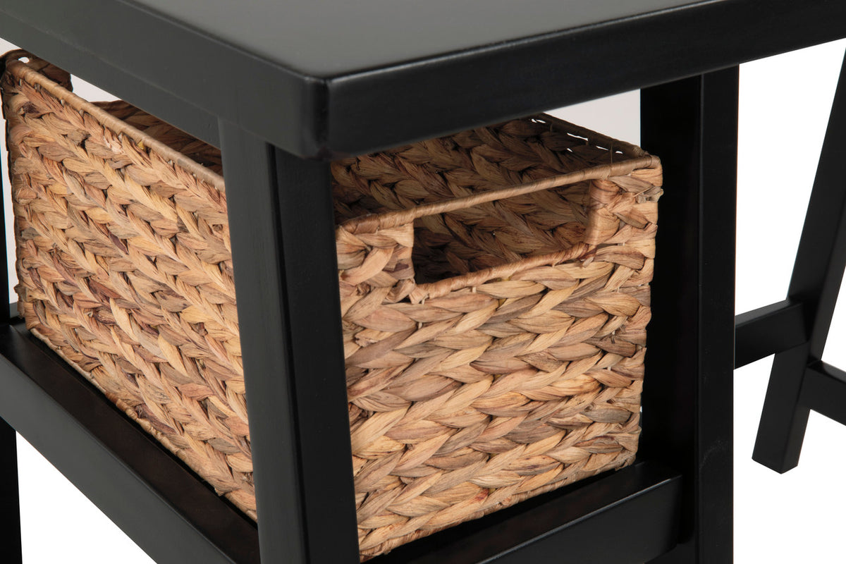 EVIE Black 42" Wide Desk