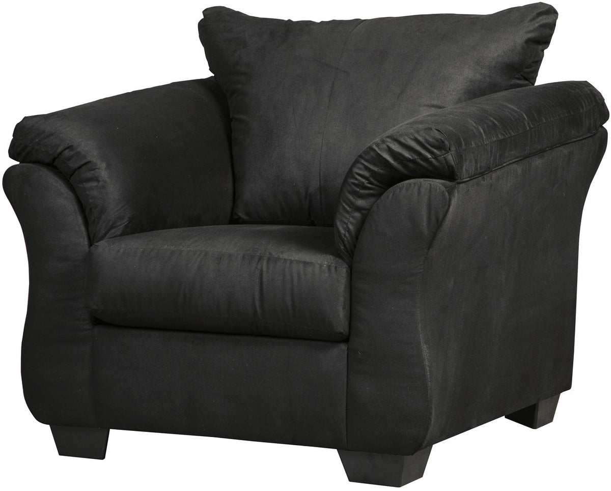 EDELINE Black 46" Wide Chair