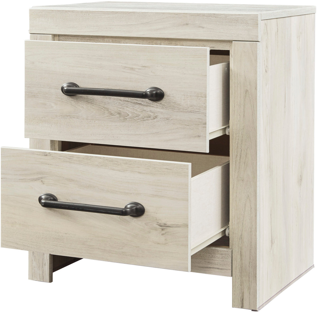 EMEK White 22" Wide x 24" Height Night Stand with USB connection