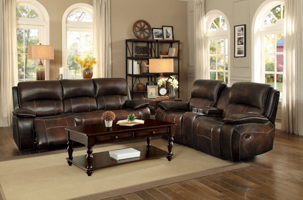 EMMETT Top Grain Leather Reclining Livingroom