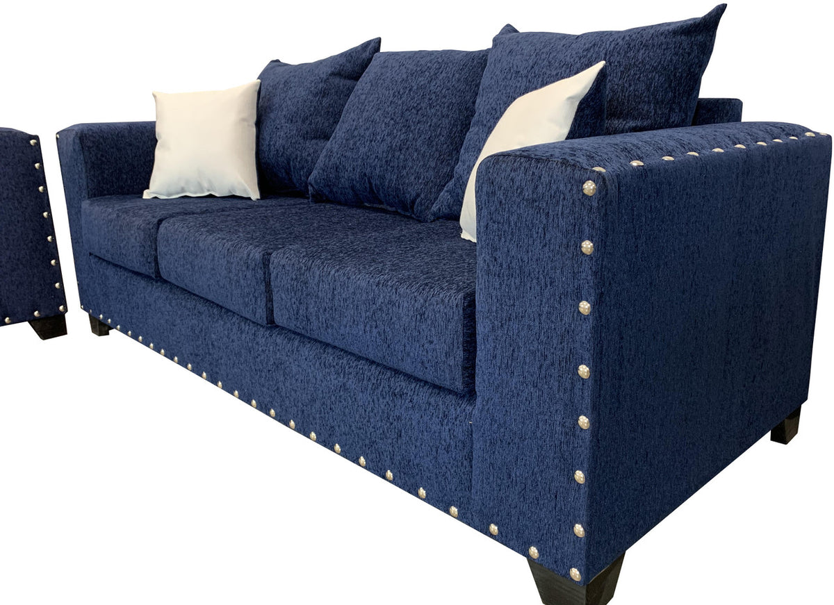 EXELLA Blue Sofa & Loveseat