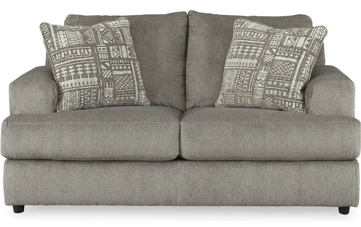 FAIRVIEW Gray Chunky Chenille 71" Wide x 39" Height Loveseat