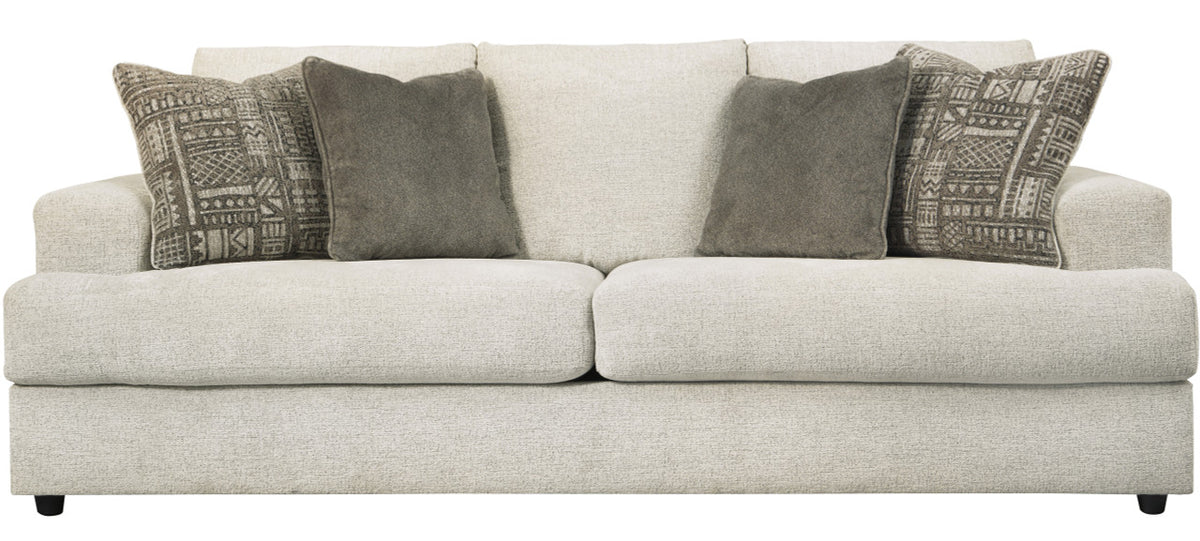 FAIRVIEW Beige Chenille 96" Wide Queen Sofa Sleeper