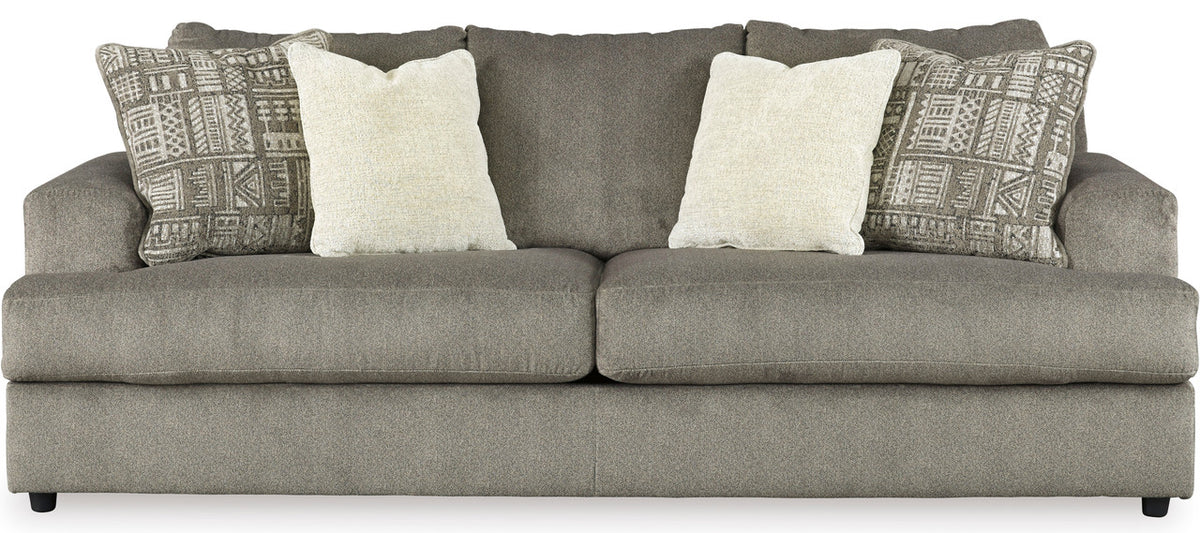 FAIRVIEW Gray Chunky Chenille 96" Wide x 39" Height Sofa