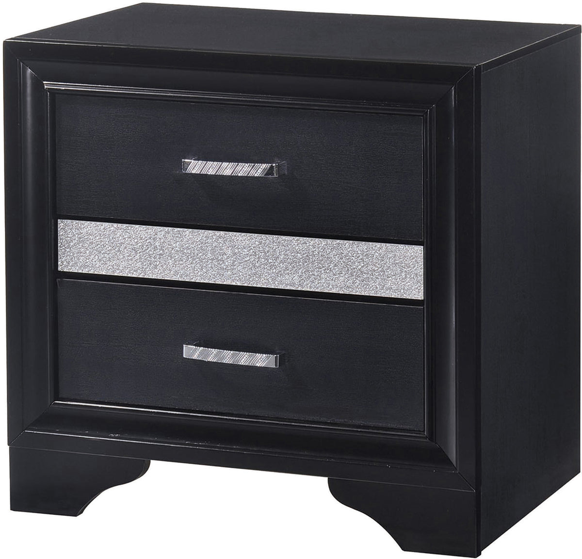 FELIZA Black Bedroom Set with Hidden Drawers