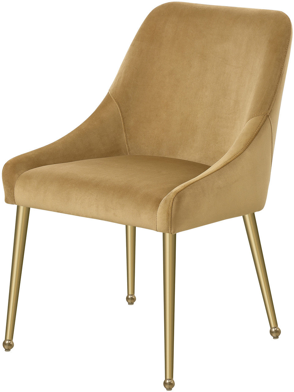 FESTER Cognac & Gold 23" Wide Chair
