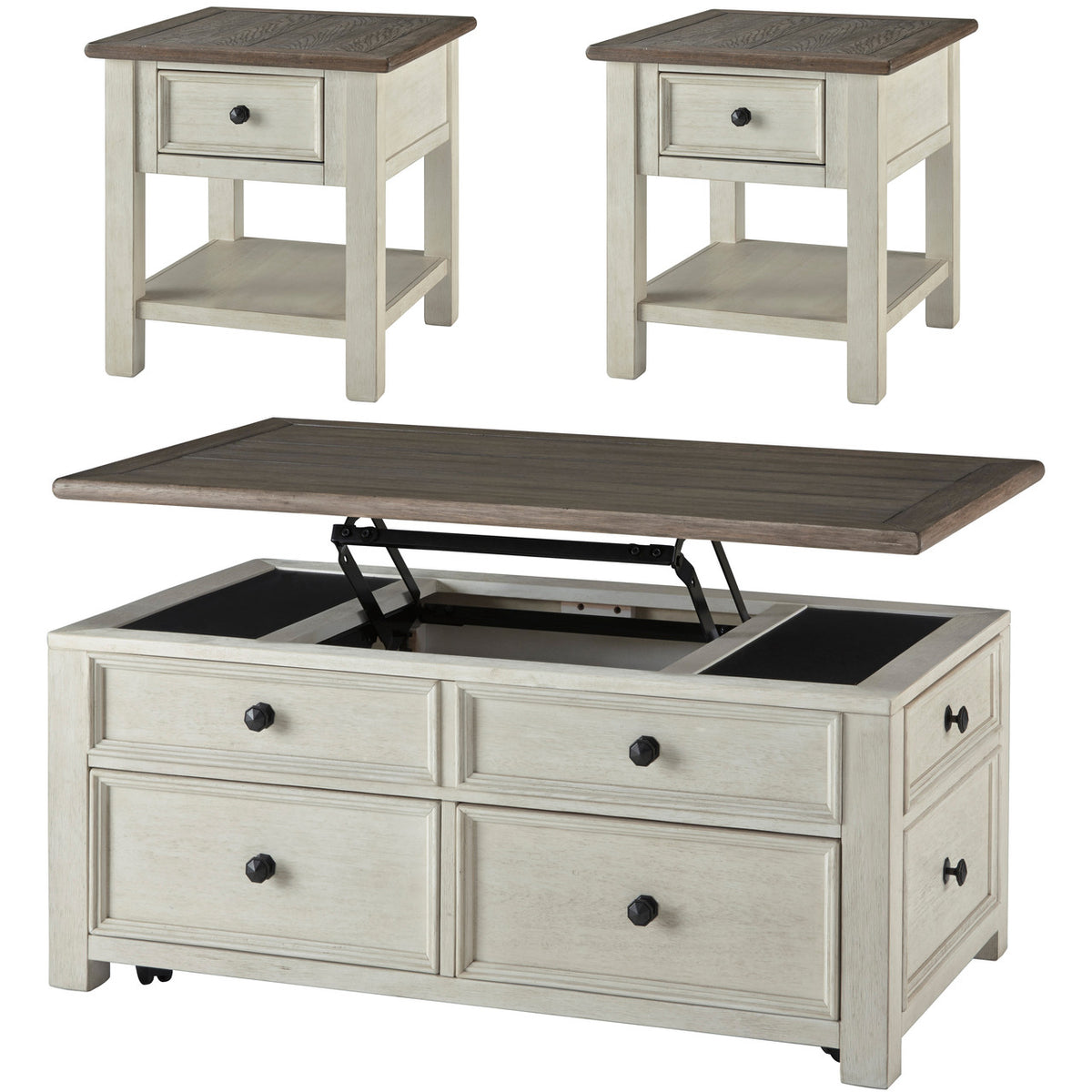 FLEMING Lift-Top 3 Piece Table Set