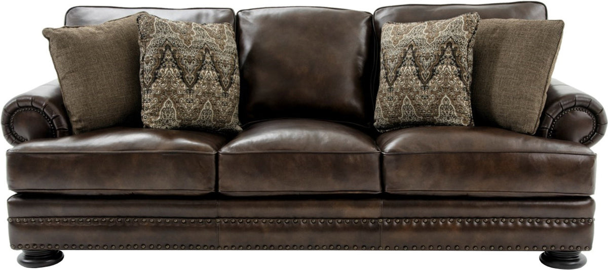 FOSTER 100% Leather Sofa & Loveseat