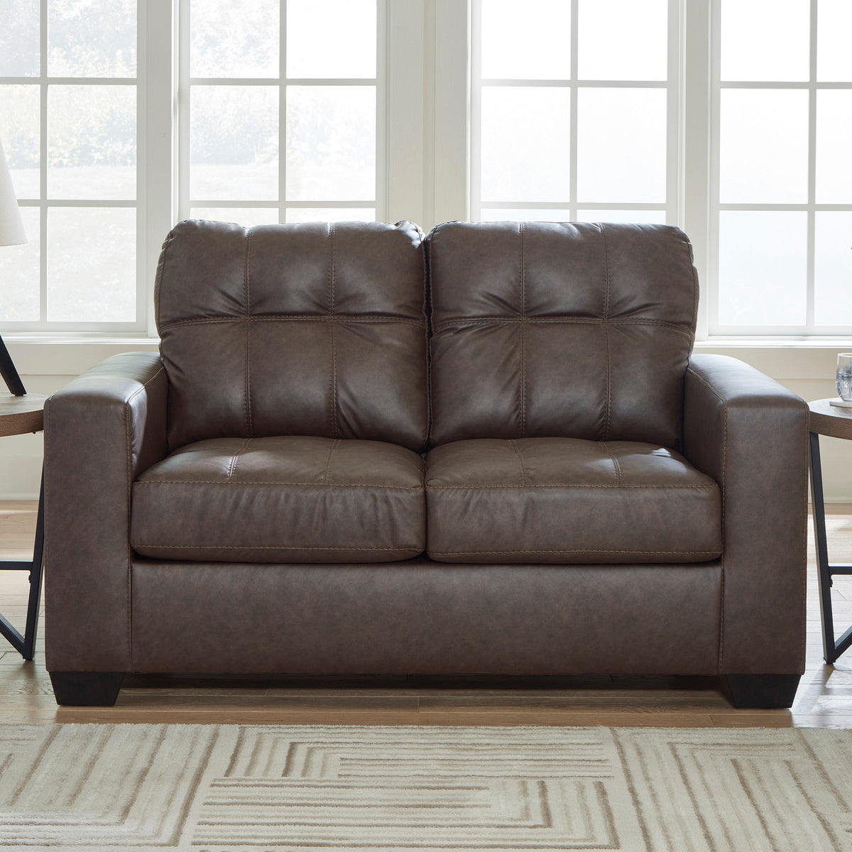 GALLANT Brown 62" Wide Loveseat
