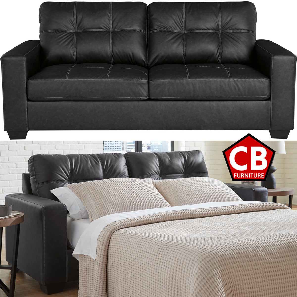 GALLANT Carbon 85" Wide Queen Sofa Sleeper