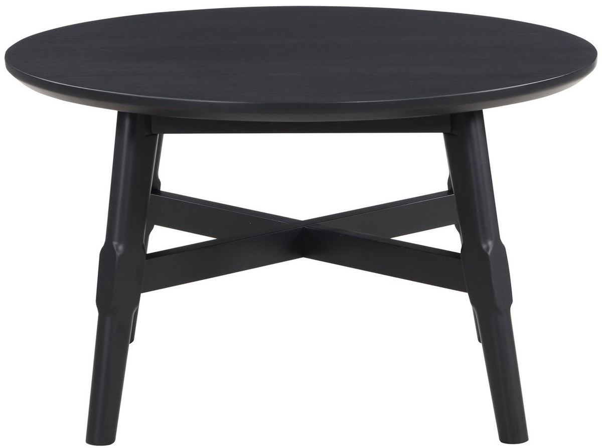 GAYLE Black 32" Wide Round Coffee Table
