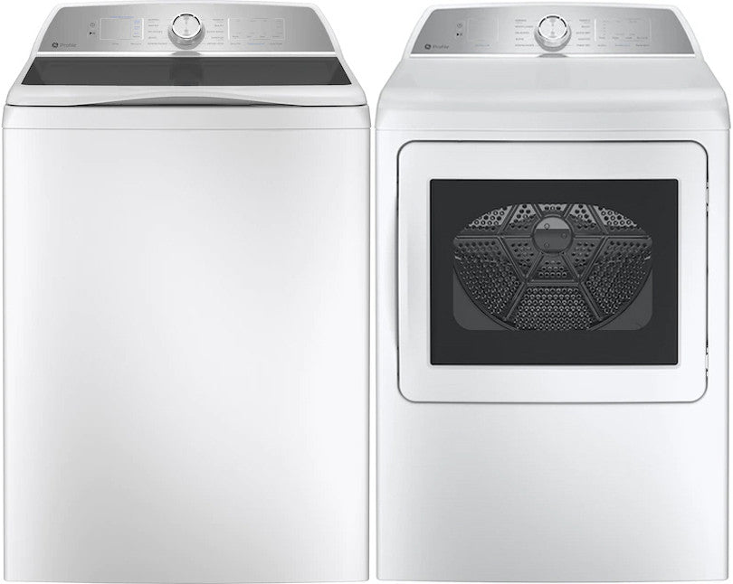 PROFILE T25 White 5.0 cu. ft. Washer & 7.4 cu. ft. Dryer Pair