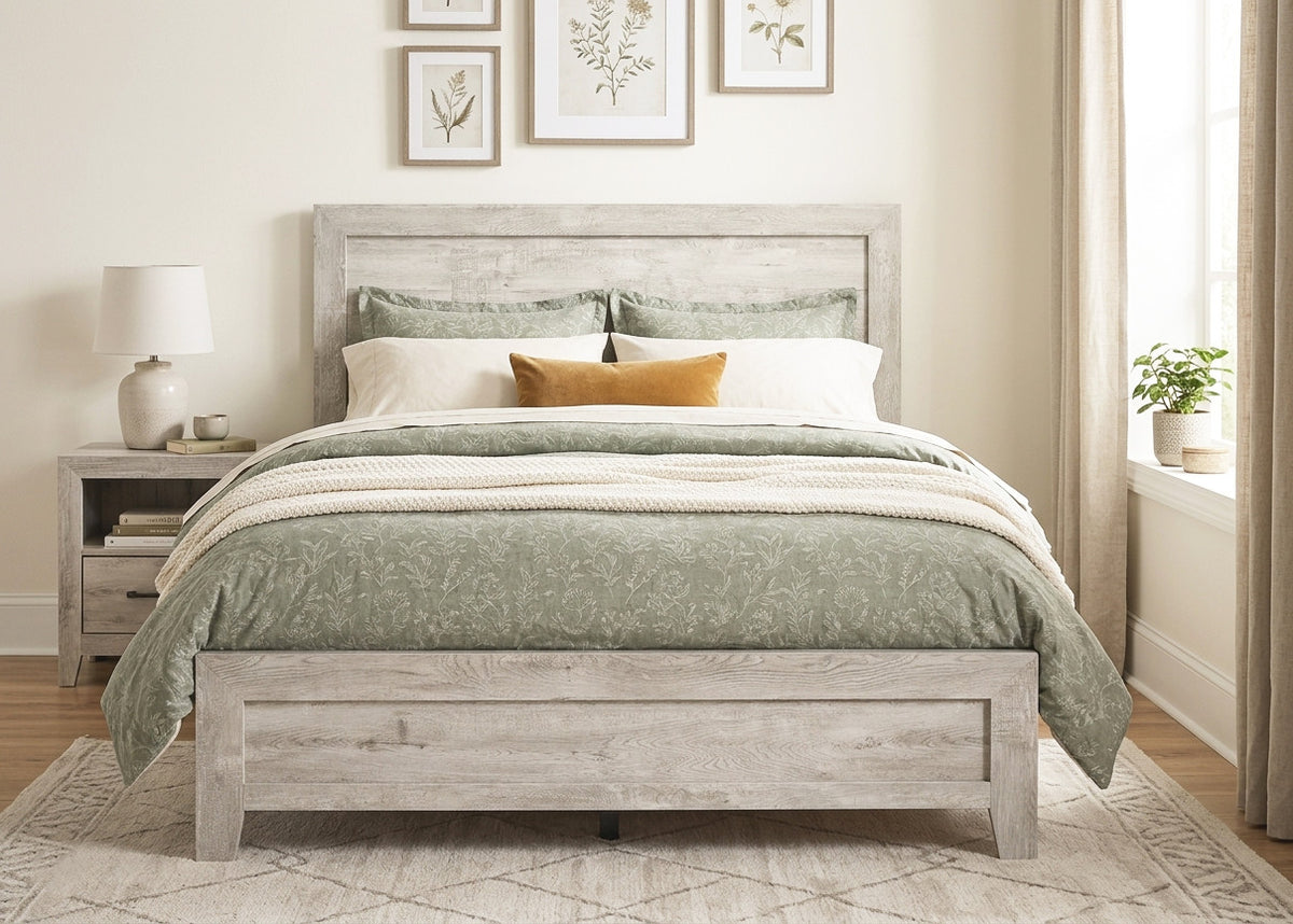 GOVINA White 51" Height Bed