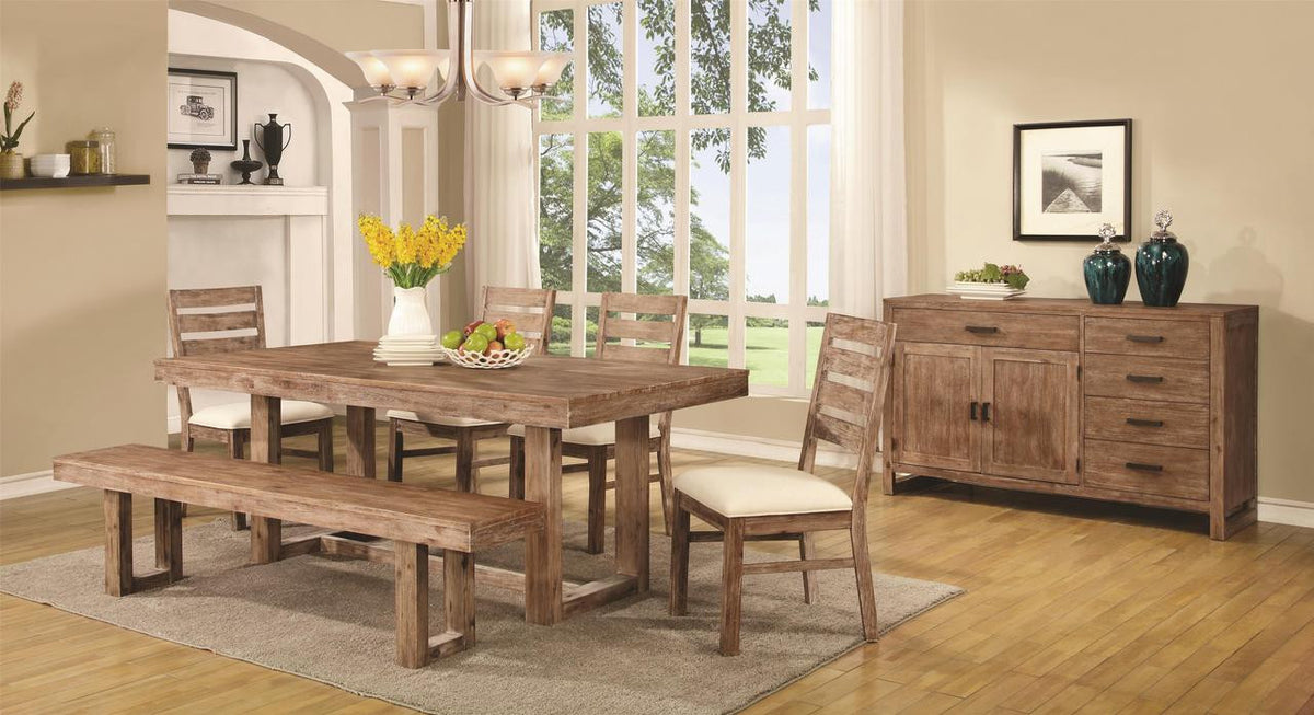 Grainger Weathered 6 Pc Dining Set