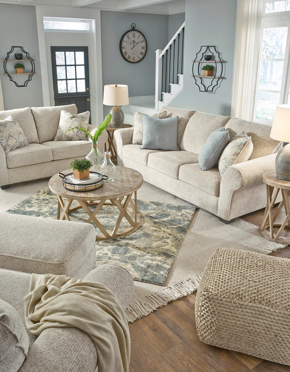 HARLIGEN Ivory Sofa & Loveseat