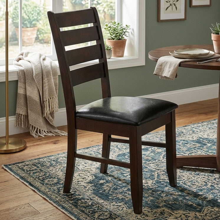 HAYVILLE Dark Brown 19" Wide Dining Chair