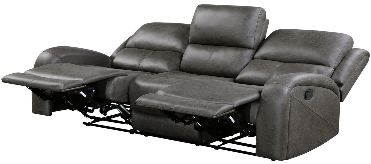 HELIOS Dark Gray Reclining Sofa & Loveseat