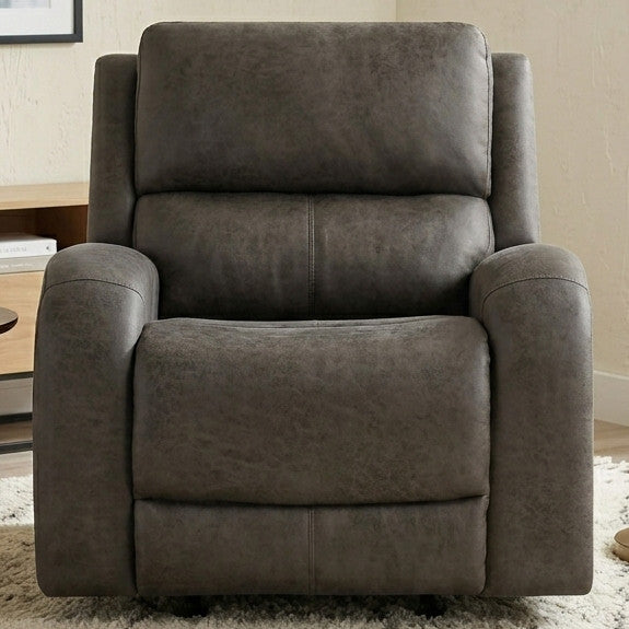 HELIOS Dark Gray 38" Wide x 40" Height Rocker Recliner