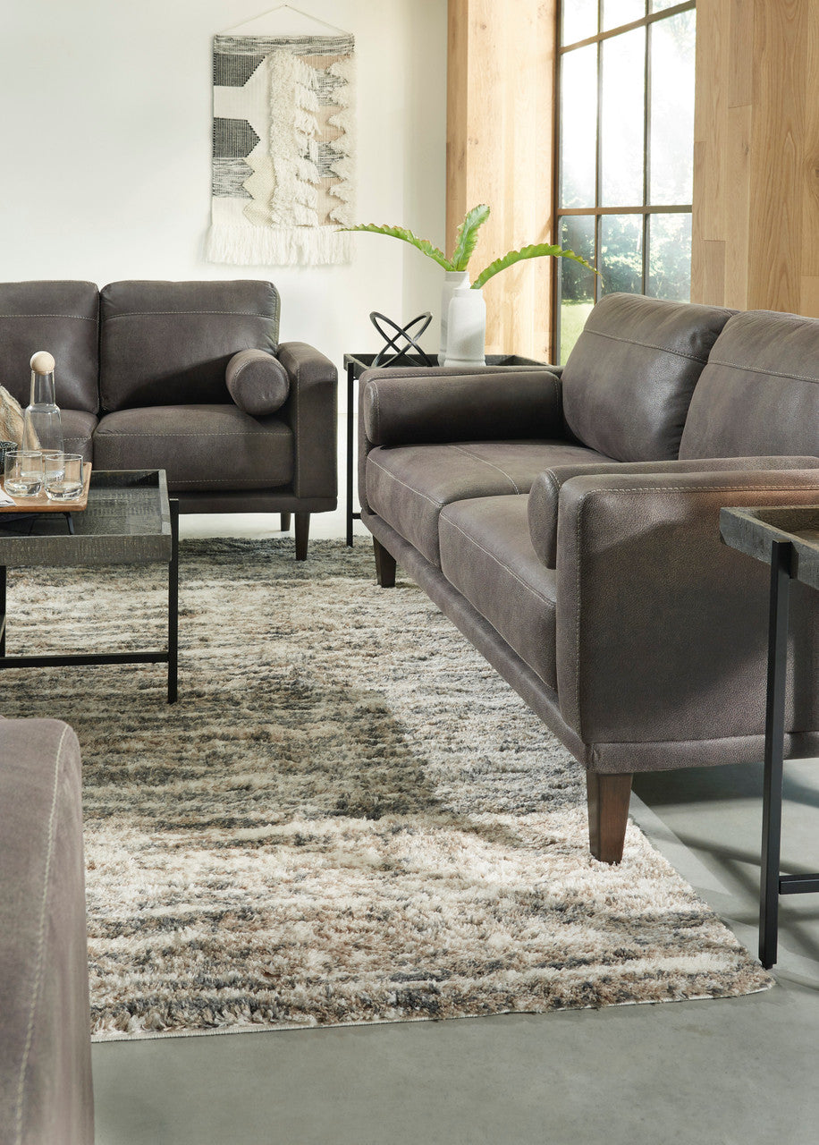 HOLYFIELD Dark Gray 82" Wide Sofa