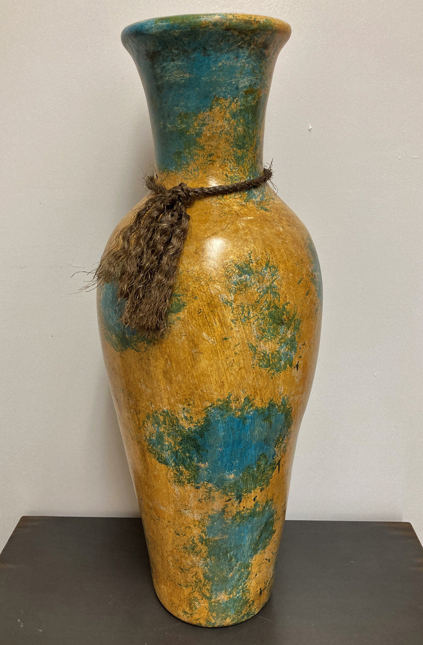 RUTILA Green and Yellow 26"H Vase