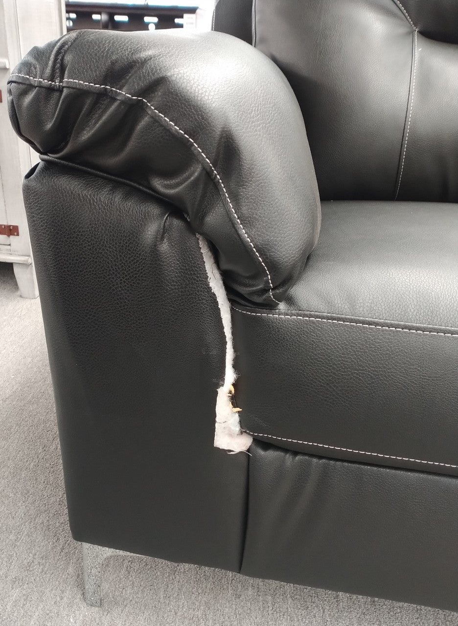 Naya Black 89" Wide Sofa