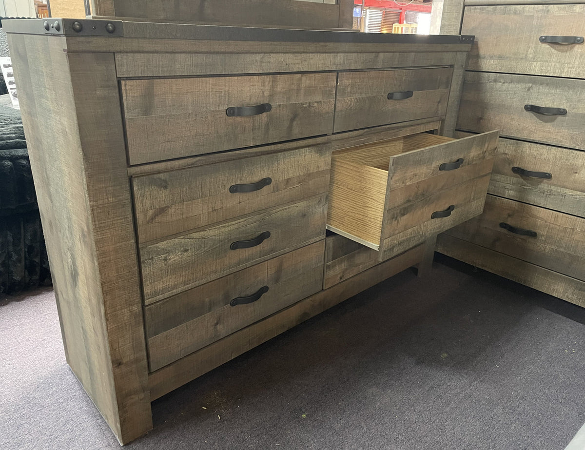 BENNI Twin Brown Bedroom Set