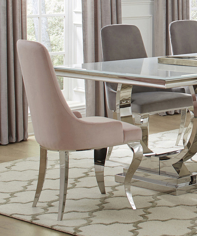 ISBETH Blush Pink 22" Wide Chair