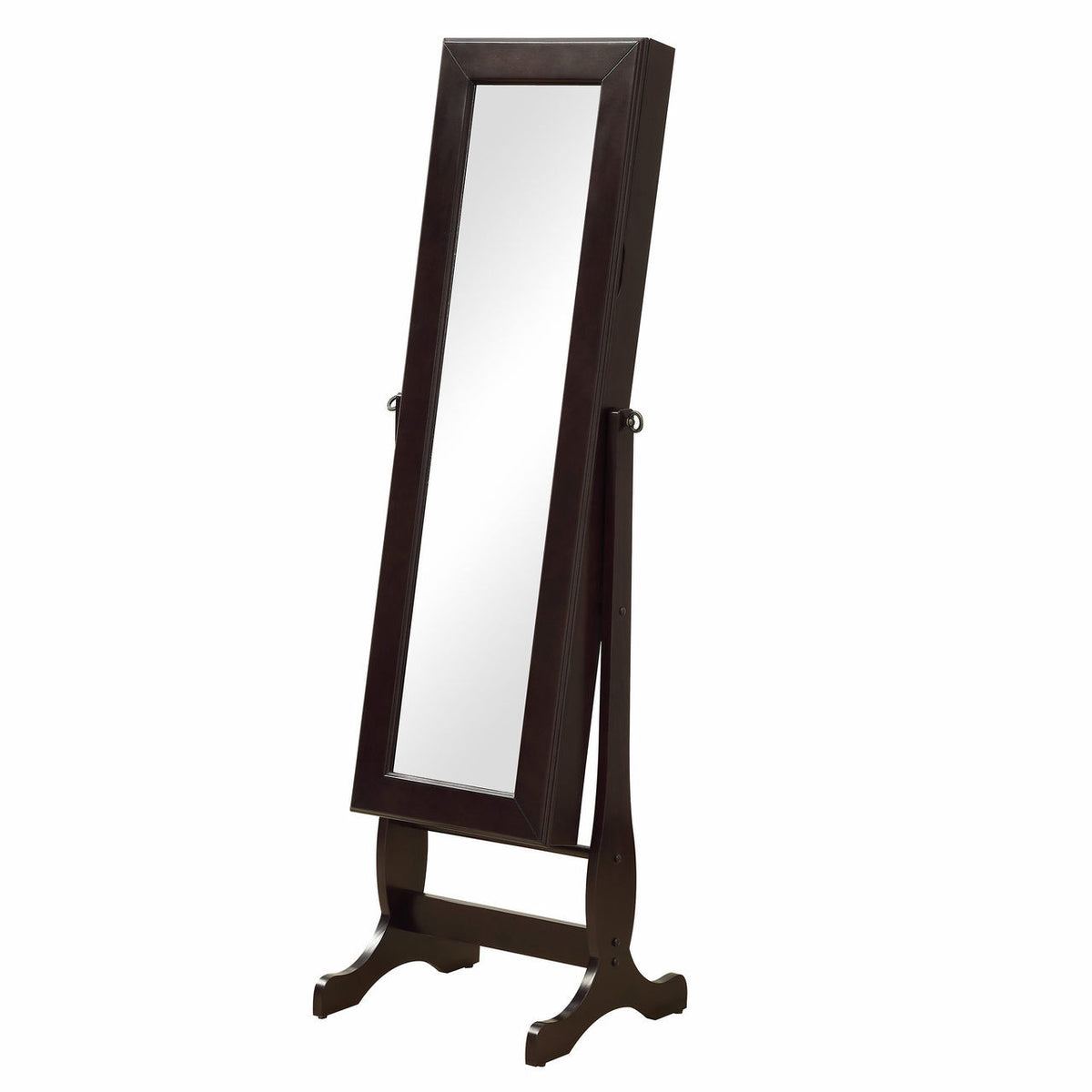 IDONIA Brown Floor Mirror with Jewelry Storage