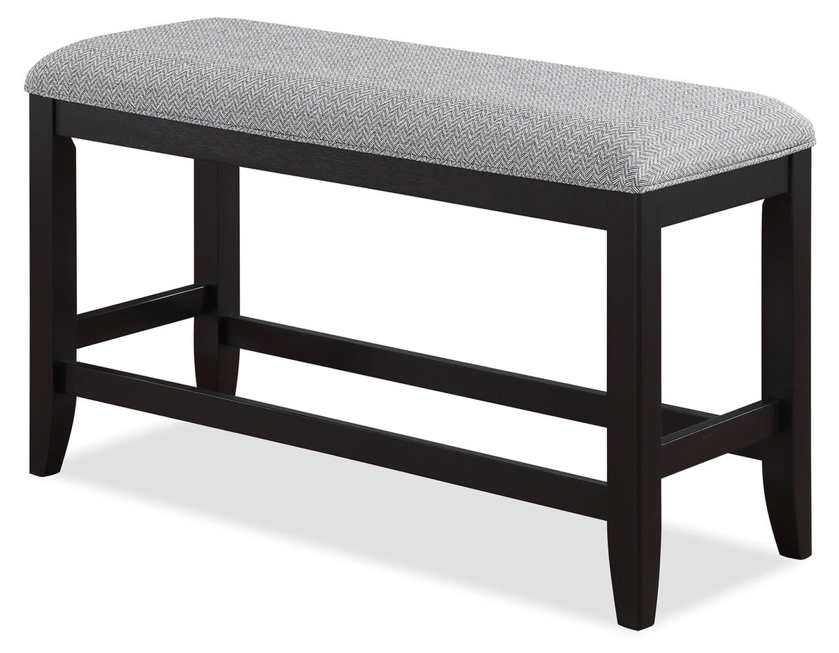 JAVIAN Black 6 Piece Counter Height Set
