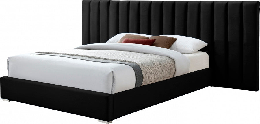 JESIQUE Black Velvet Bed