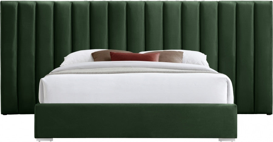 JESIQUE Green Velvet Bed