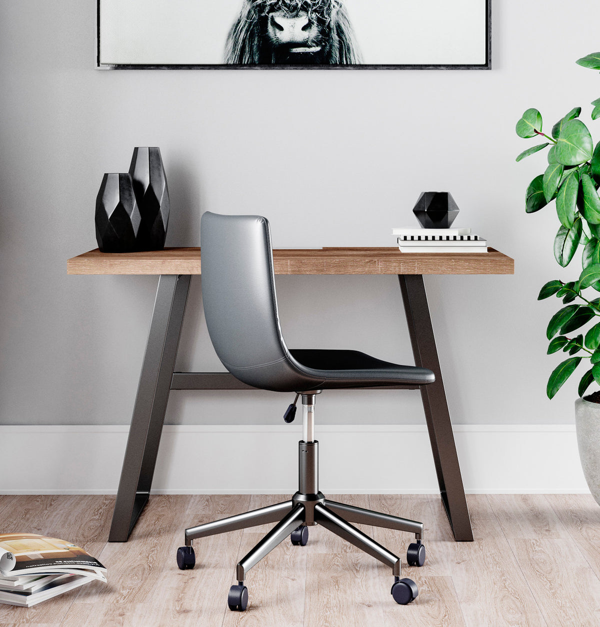 JUNE Gray 48" Wide Desk