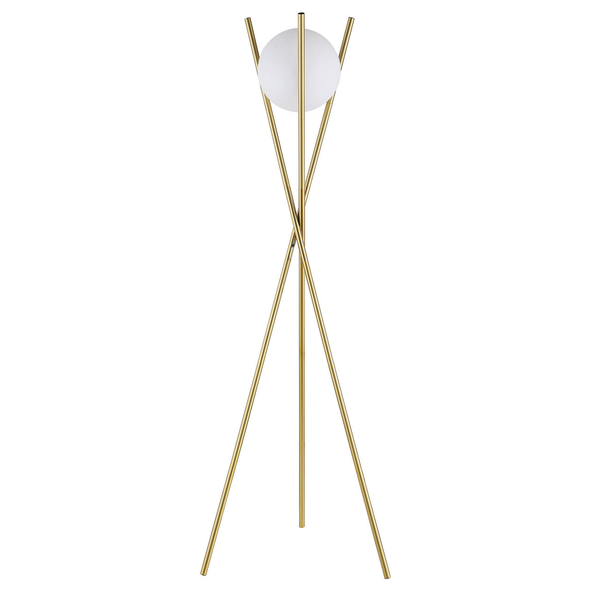 JURNEE Gold 22" x 65" Height Floor Lamp