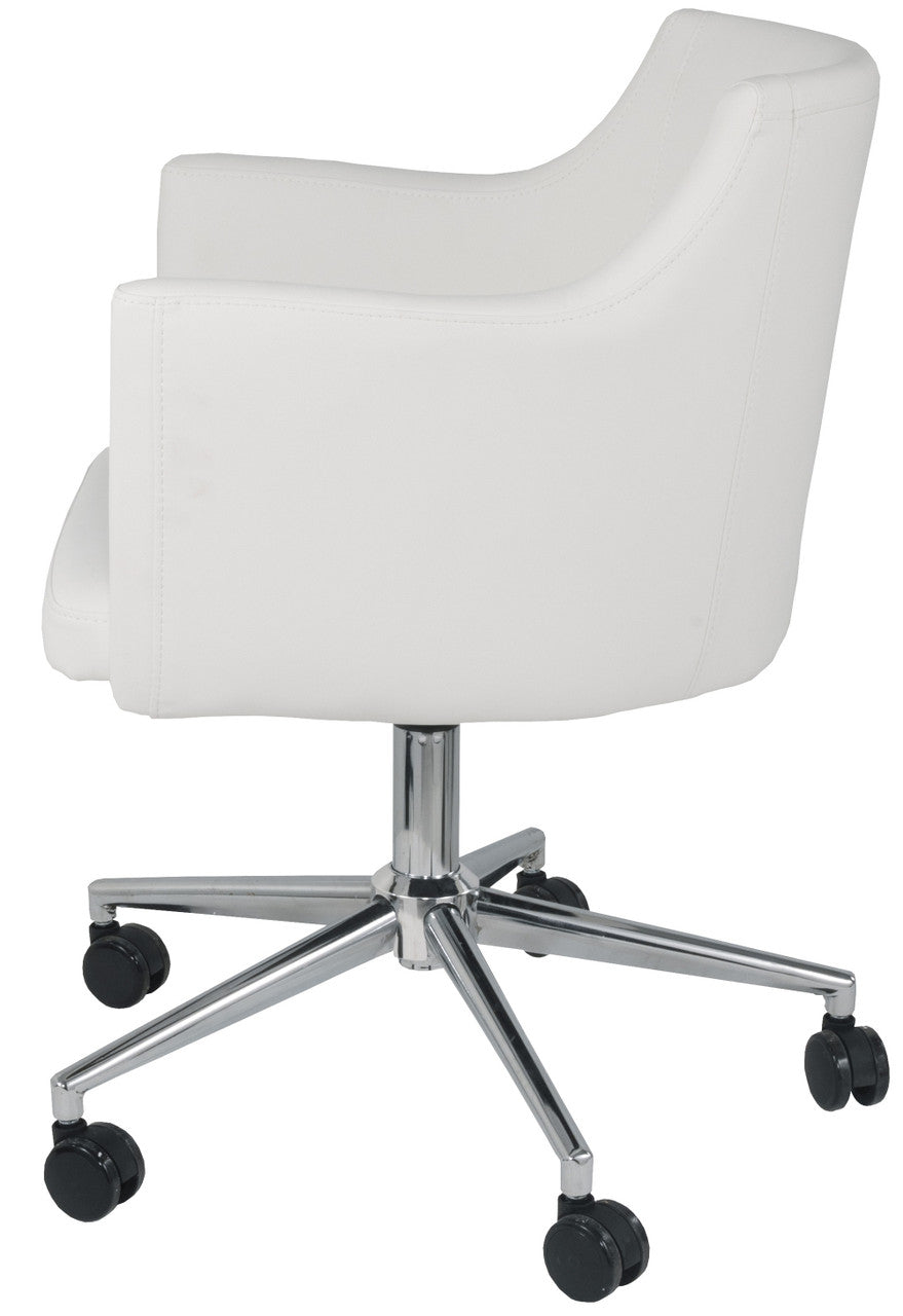 JANE White 24" Wide Desk Chair *CLEARANCE
