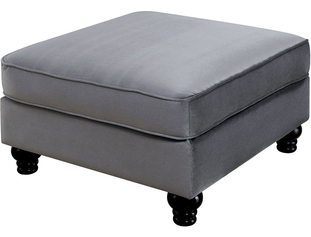 YULIETTE Gray 32" Wide Ottoman