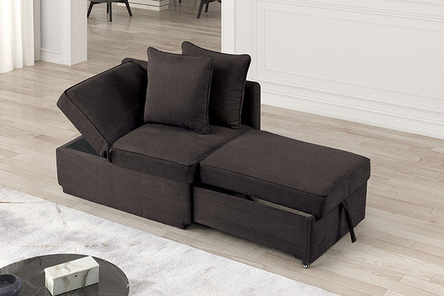 JAKE 71" Wide Chaise Lounge Sofa Bed