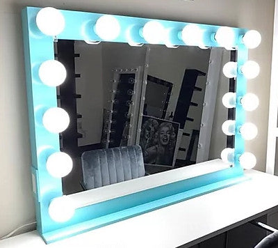 KAELI Light Blue 42" Wide Vanity Mirror