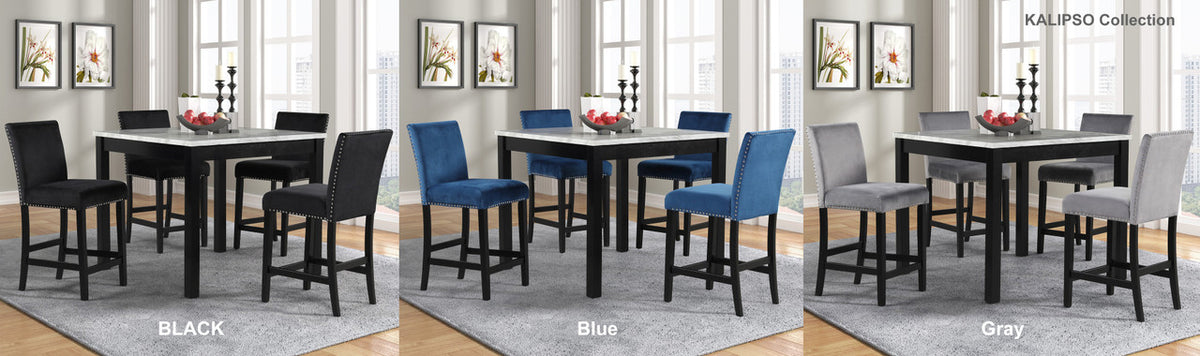 The Black Velvet 12 Piece Home Furniture Package