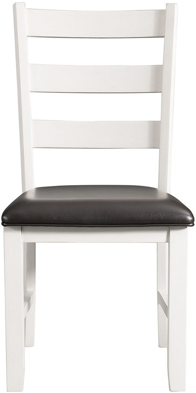 KALVEN White & Brown 3 Piece Drop-Leaf Dining Set