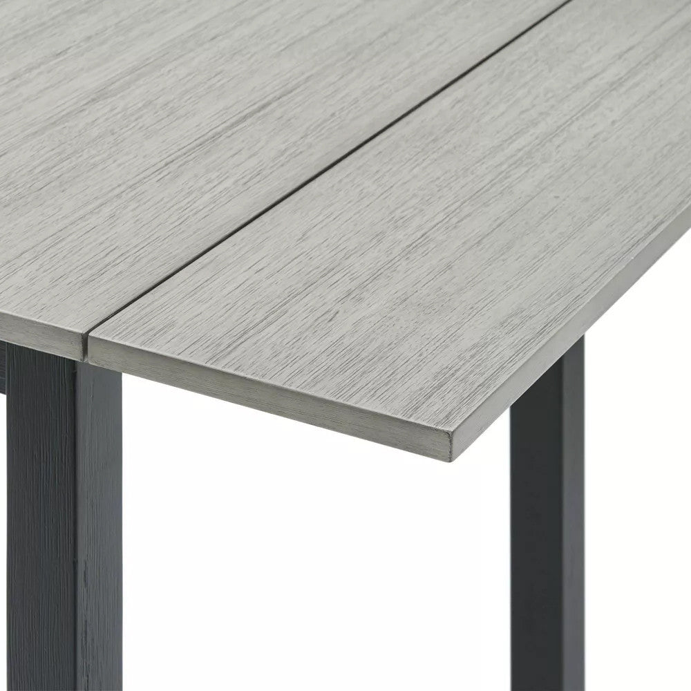 KALVEN Black & Gray 3 Piece Drop-Leaf Dining Set